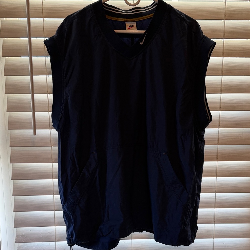 Nike Men's Dark Blue Sleeveless Jersey